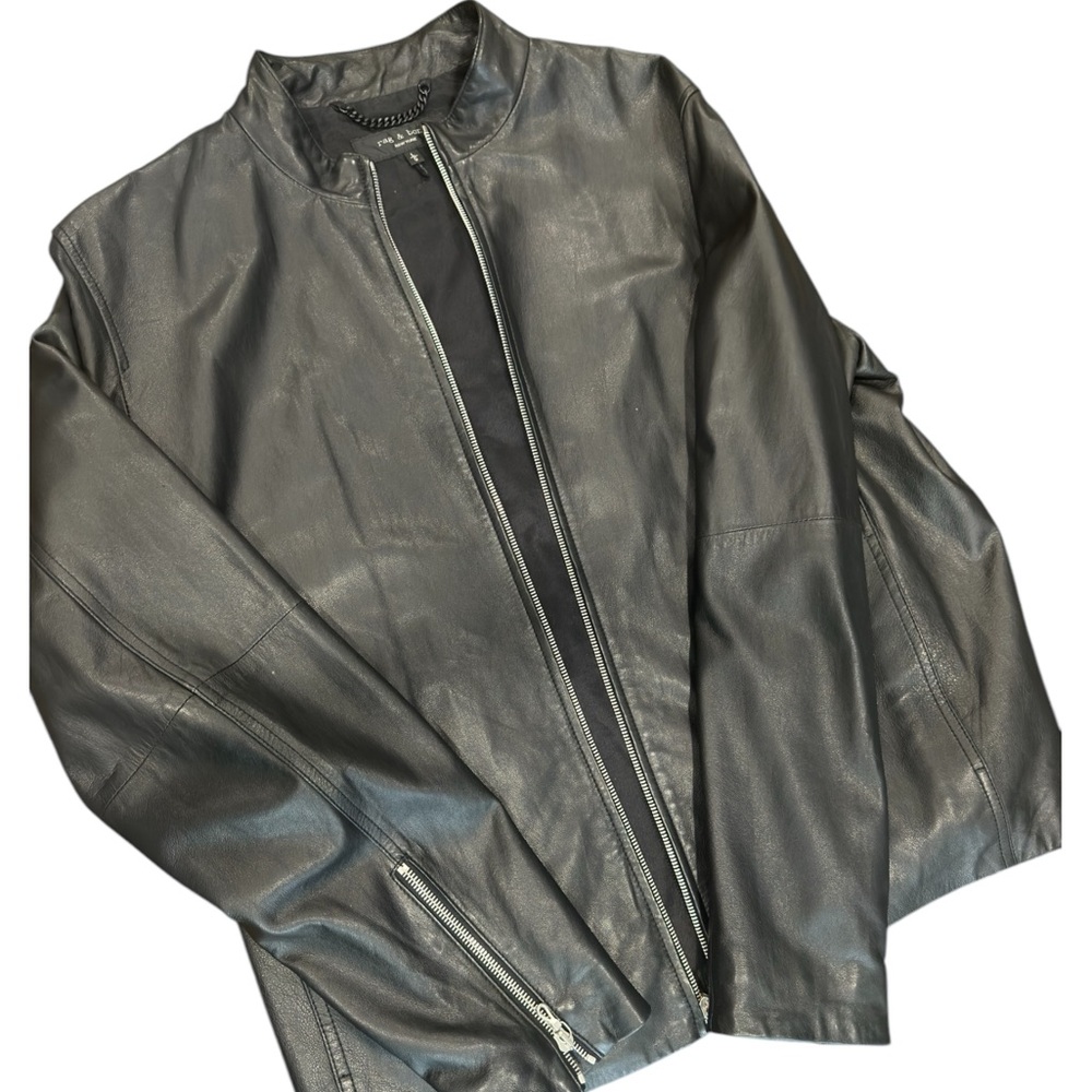 100% lamb leather jacket